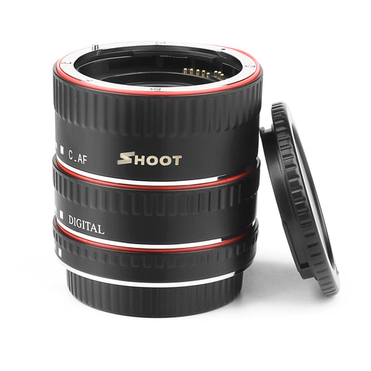 Shoot XT-364 Auto Focus Macro Extension Tube Ring for Canon EOS EF EF-S Lens 4000D 2000D 1200D 1100D 700D 450D 400D 200D 70D 5D T5 T6i