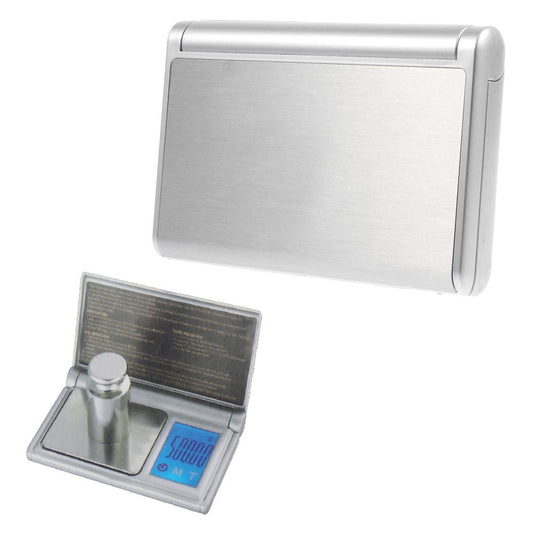 500g x 0.1g Pocket Digital Jewel Scale with Touchable Display Screen - Silver Color