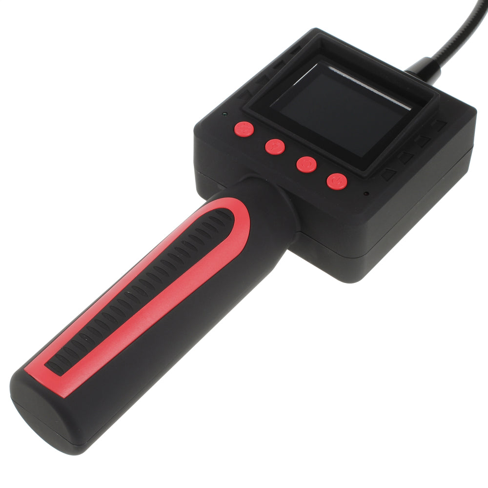 480P Portable Video Inspection Camera 1m Probe 2.4-inch Monitor IP67 Waterproof AV-OUT