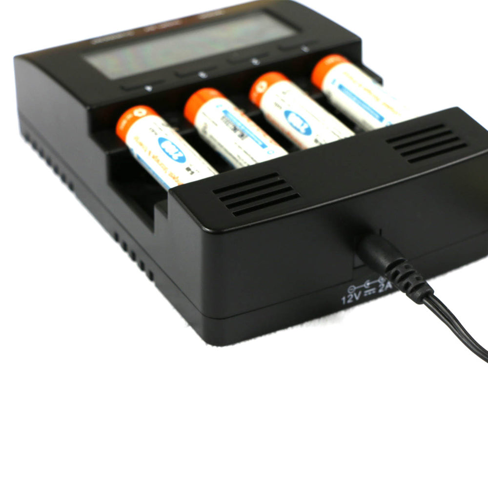 FT2000 LCD 4CH Intelligent Battery Charger for AA / AAA NIMH NICD Rechargeable Battery