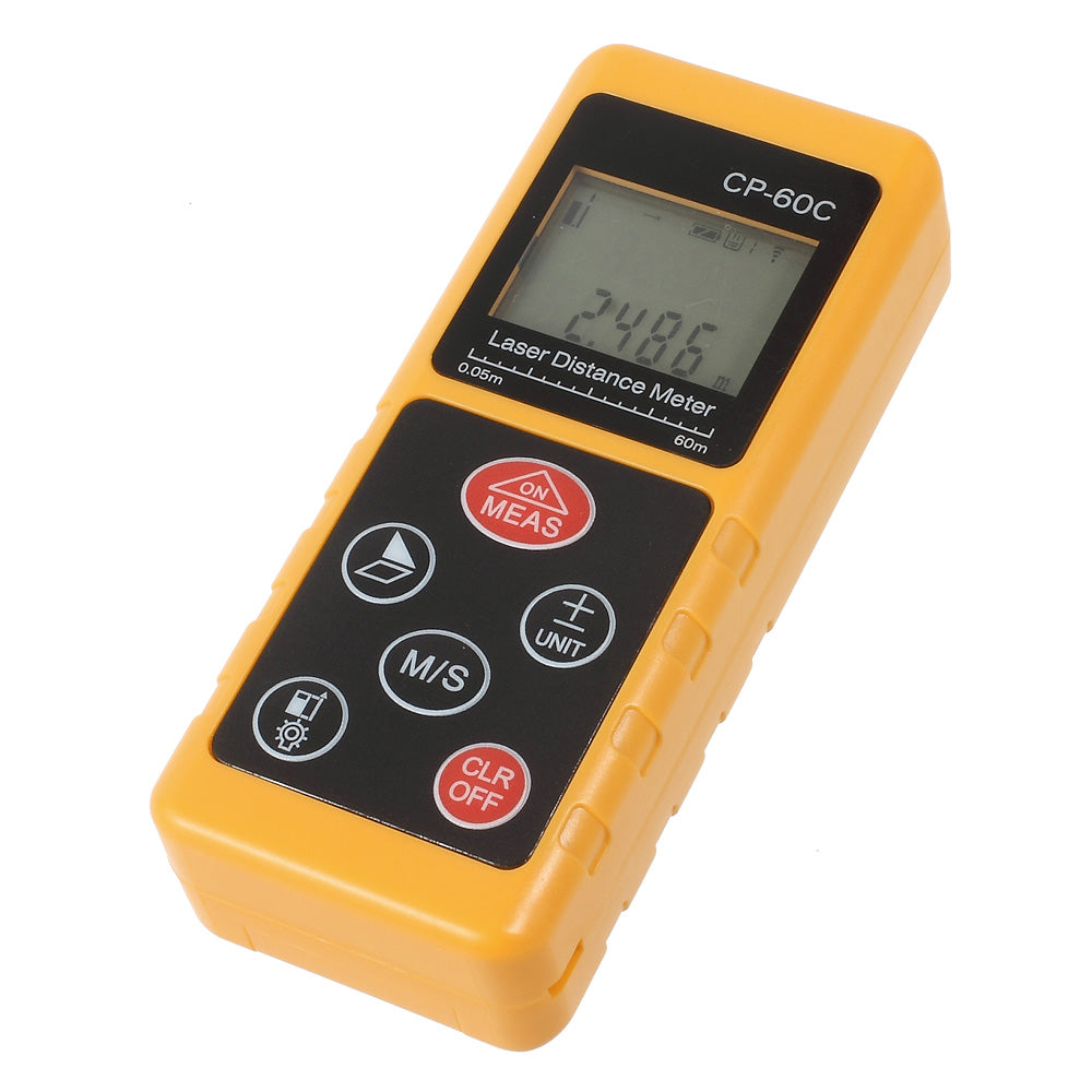 CP-60C Handheld Digital Laser Distance Meter Range Finder 0.05m to 60m