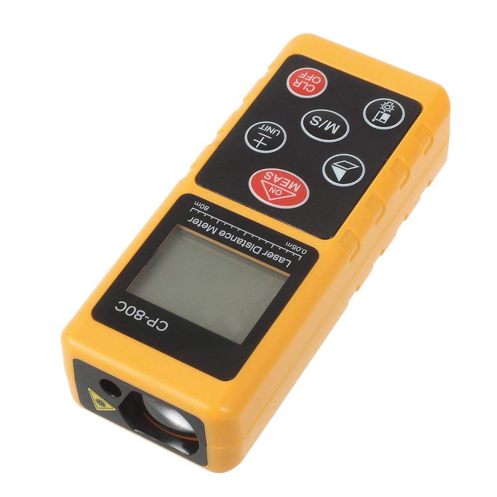 CP-80C 80m Digital Laser Distance Meter Rangefinder Area/Volume Calculation