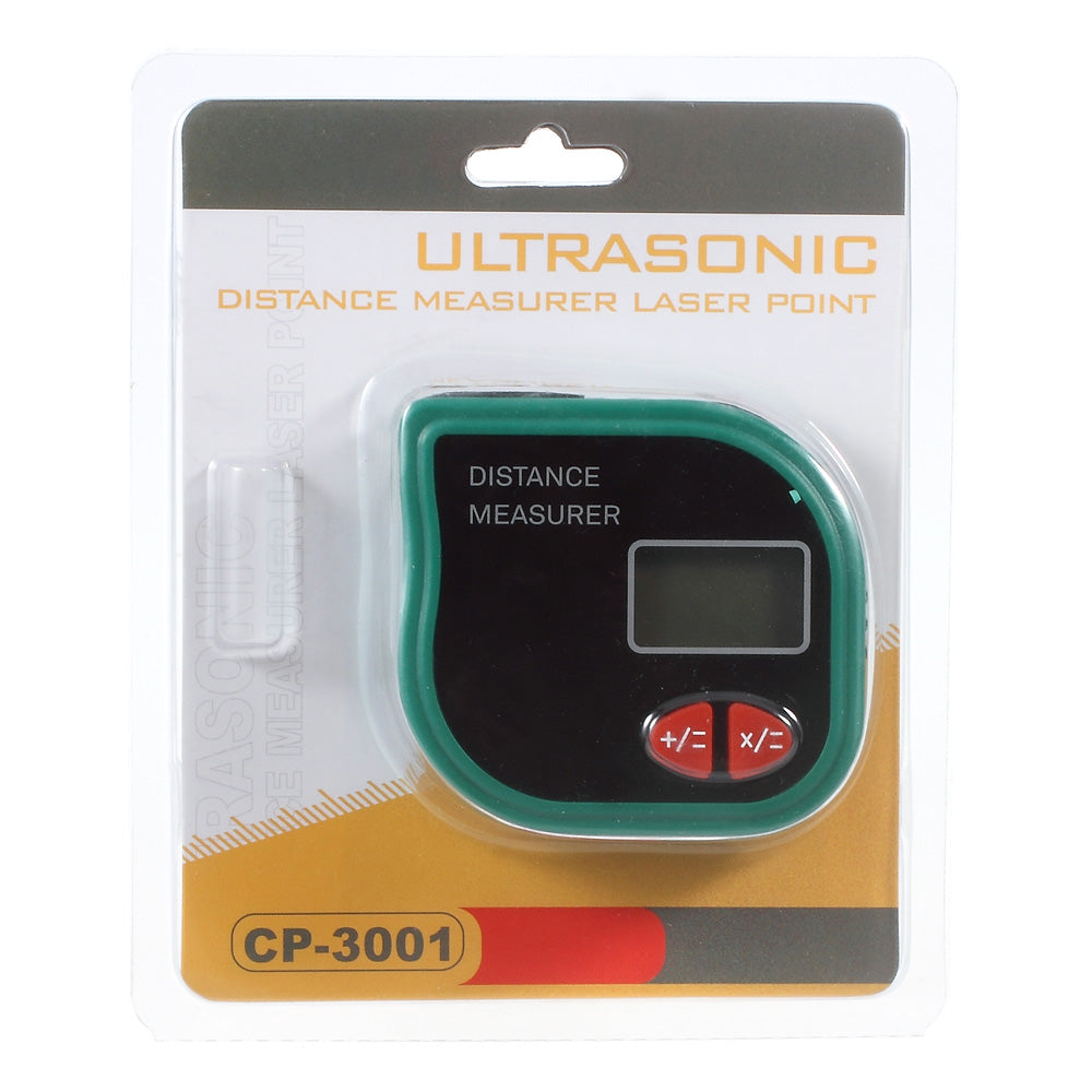CP-3001 Handheld Ultrasonic Distance Measurer Level Range Finder with Tape