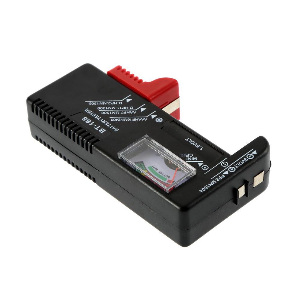 BT-168 AA/AAA/C/D Battery + Universal Button Cell Battery + 9V Square Battery Tester Volt Checker