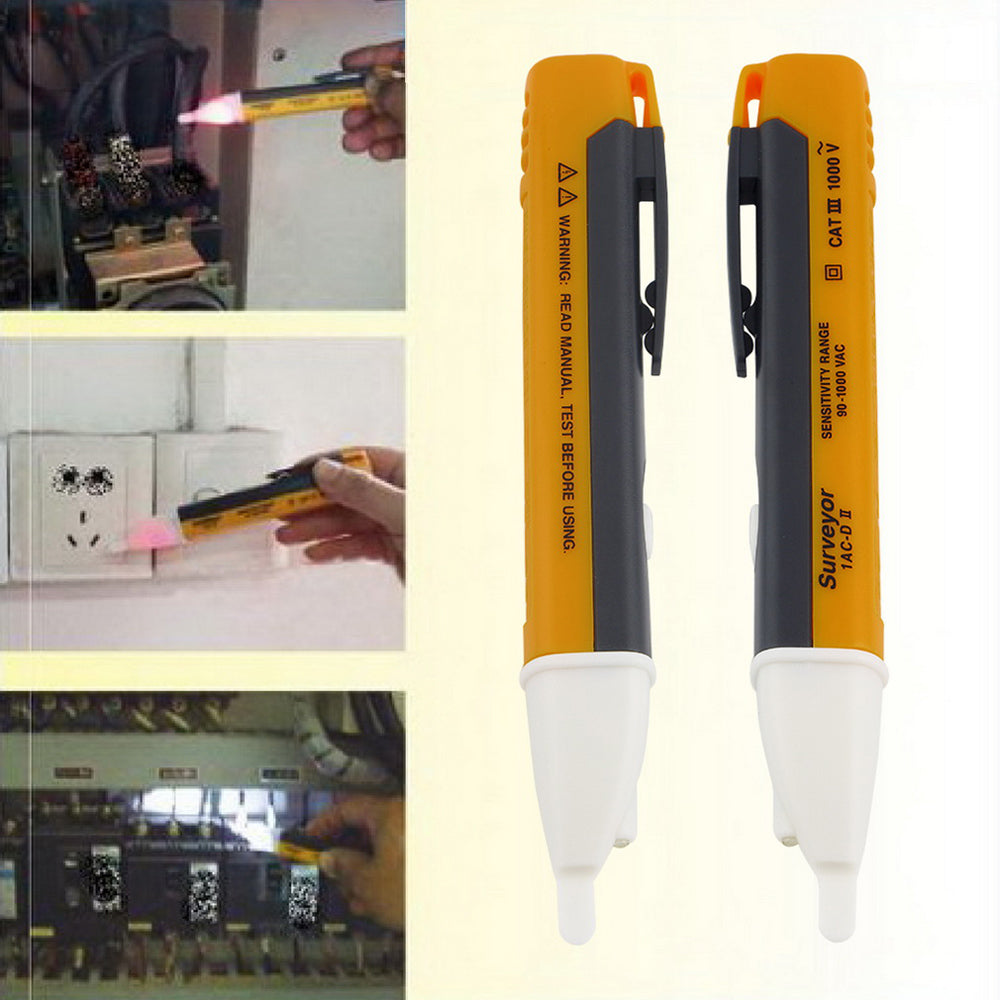 1AC-D LED Light AC Electric Voltage Tester Volt Alert Pen Detector Sensor 90~1000V