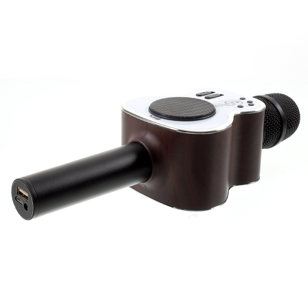 Portable M9 Guitar Mini Microphone for Singing KTV Artifact Mobile Phone - Coffee