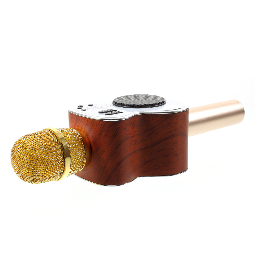M9 Guitar Wireless Bluetooth Pocket Singing KTV Artifact Mobile Phone Microphone - Rose Gold Color