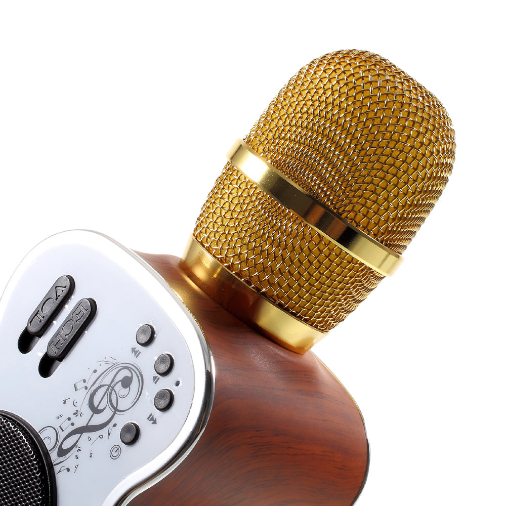 M9 Guitar Wireless Bluetooth Pocket Singing KTV Artifact Mobile Phone Microphone - Rose Gold Color