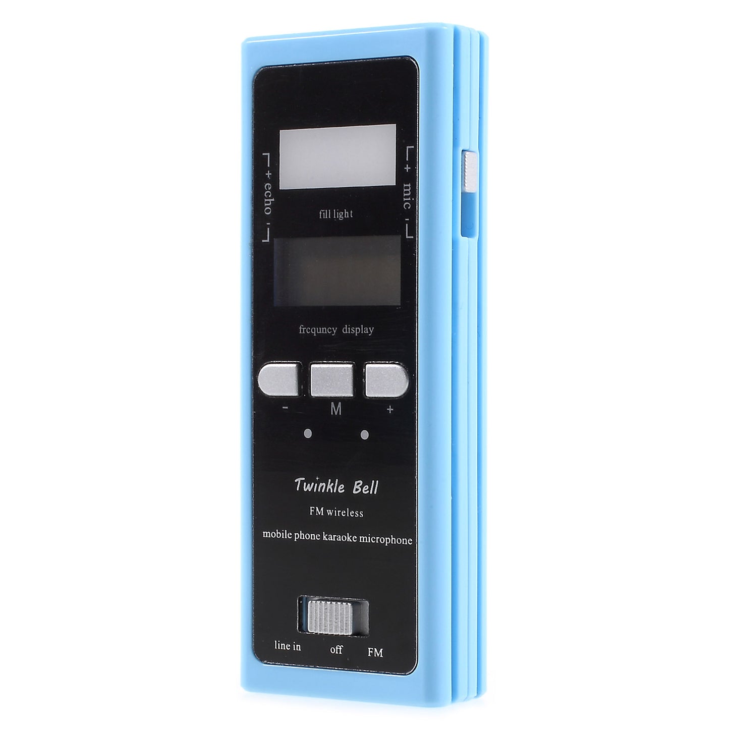 iktv-03 Wireless Multi-functional Phone Karaoke Microphone with FM Transmitter - Blue