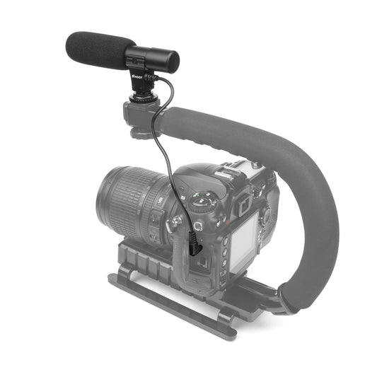 SHOOT Photography Interview Stereo Microphone Voice Recorder for Digital Camera Camcorder