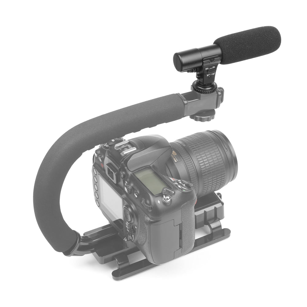 SHOOT Photography Interview Stereo Microphone Voice Recorder for Digital Camera Camcorder
