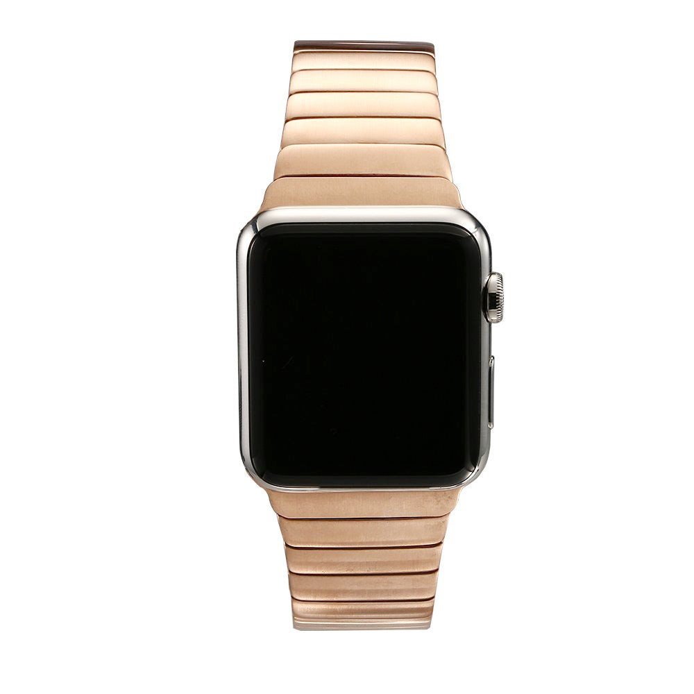 Stainless Steel Replacement Watch Band Link Bracelet for Apple Watch Series 8 7 41mm / Series 6 SE / SE(2022) 5 4 40mm / Series 3 2 1 38mm - Rose Gold