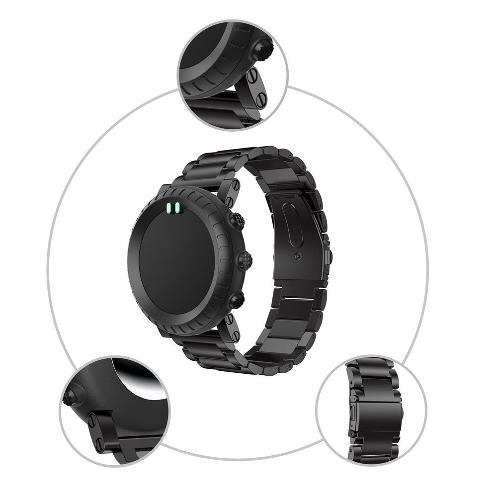 Stainless Steel Smart Watch Replacement Strap for Suunto Core - Black