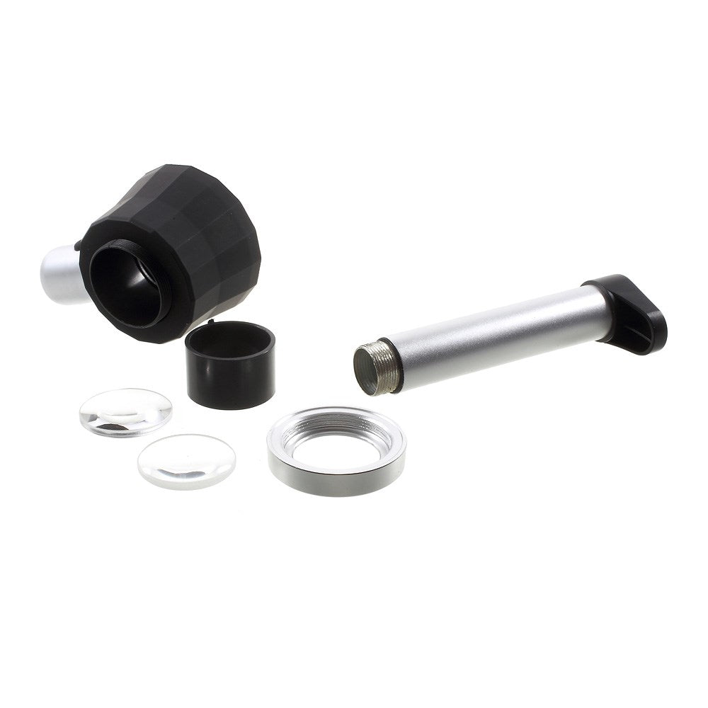 10X Optical Glass LED Lighted Handheld Magnifier Loupe with Measure Scale