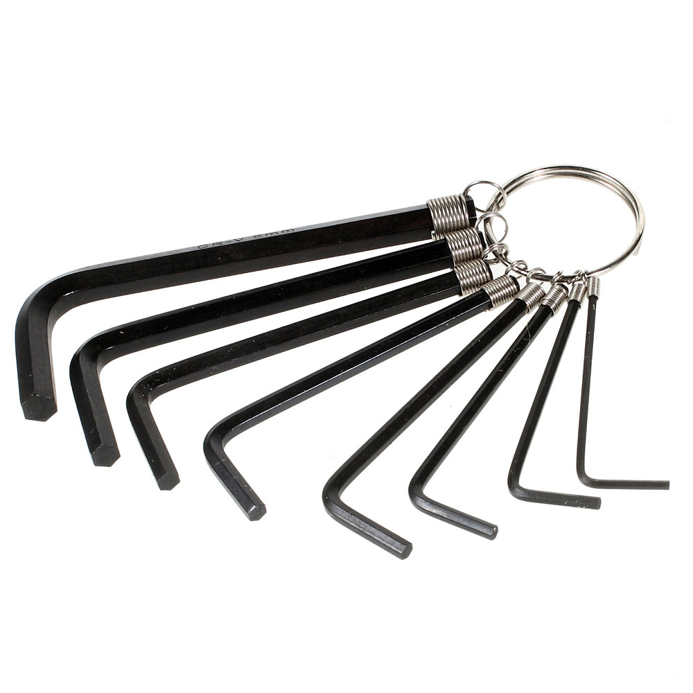 8-in-1 Flat Point Hex Key Ring Set Repair Hand Tool for Cellphone Computer