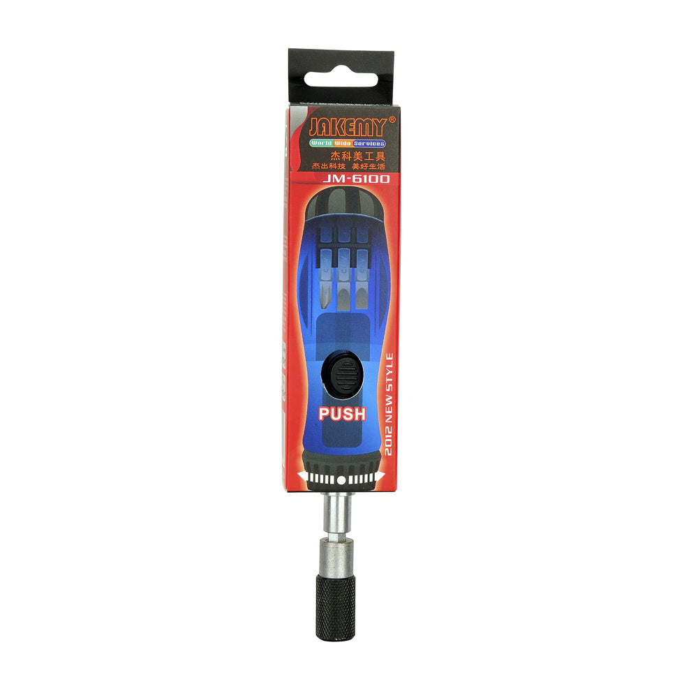 JAKEMY JM-6100 Magnetic Ratchet Screwdriver with Multi Bits