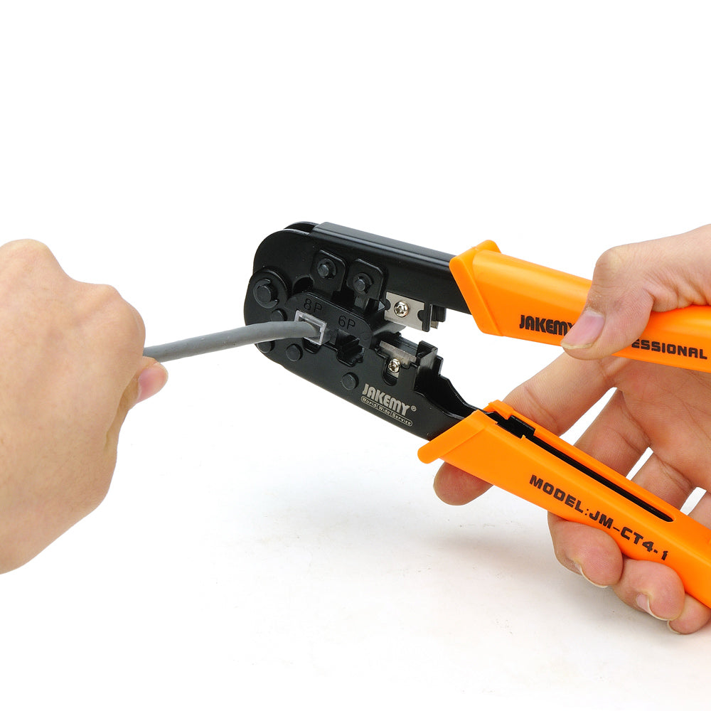 Jakemy JM-CT4-1 6P 8P Telephone Network Cable Crimping Pliers Clamp Tool