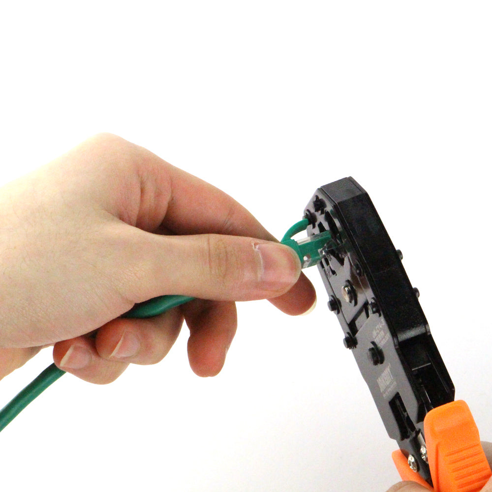 Jakemy JM-CT4-3 4P 6P 8P Telephone Network Cable Crimping Pliers Tool + Wire Cutter