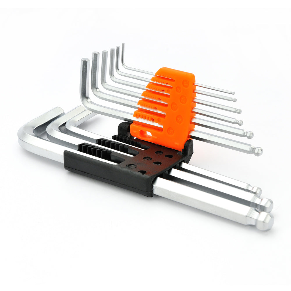 Jakemy HK2 9Pcs HEX Key Tool Set 1.5-10mm German DIN Standard