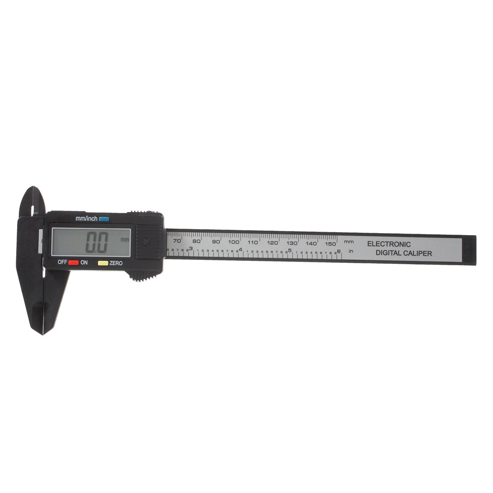 6-inch 150mm Carbon Fiber Composite Digital LCD Vernier Caliper Measurement Tool