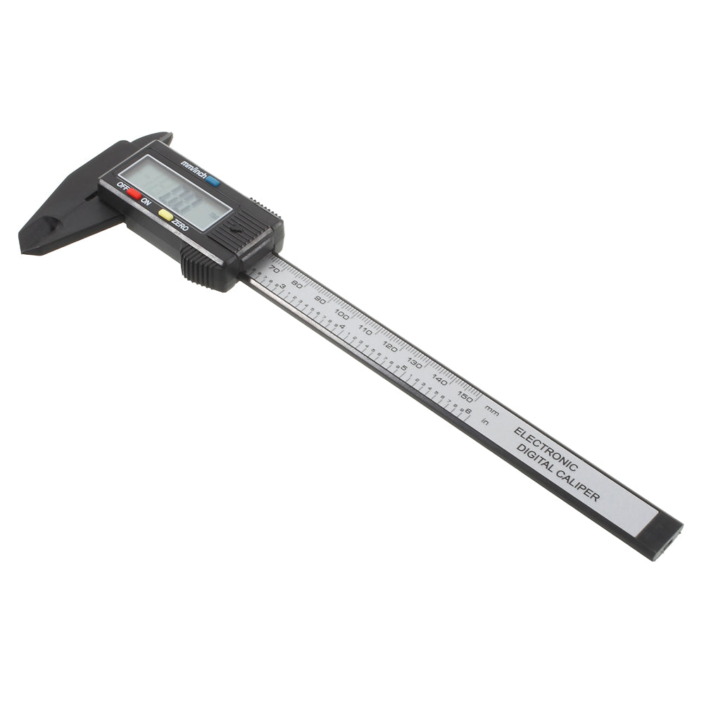 6-inch 150mm Carbon Fiber Composite Digital LCD Vernier Caliper Measurement Tool