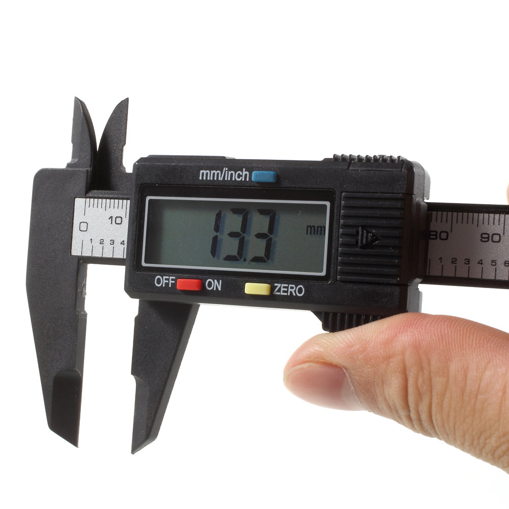6-inch 150mm Carbon Fiber Composite Digital LCD Vernier Caliper Measurement Tool