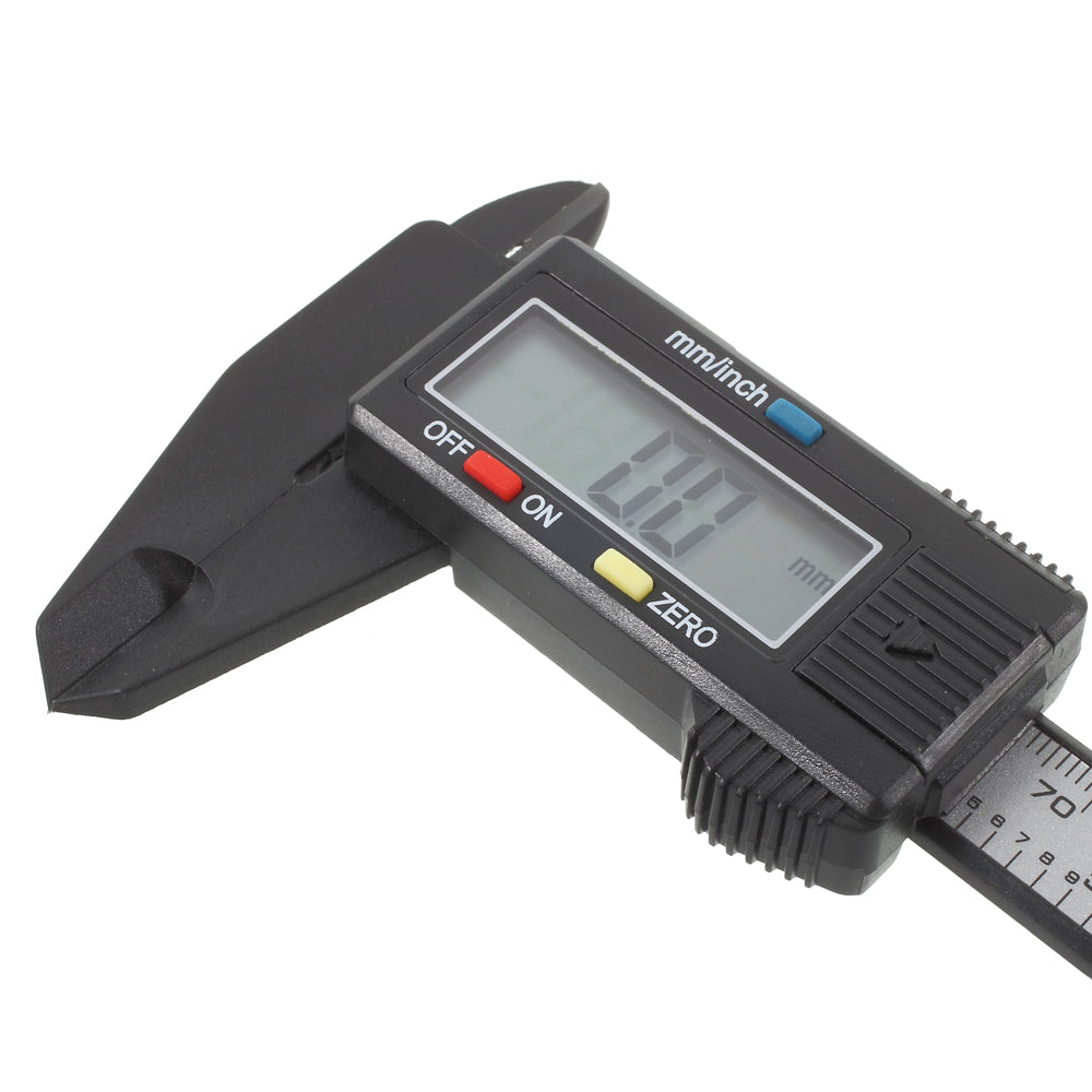 6-inch 150mm Carbon Fiber Composite Digital LCD Vernier Caliper Measurement Tool