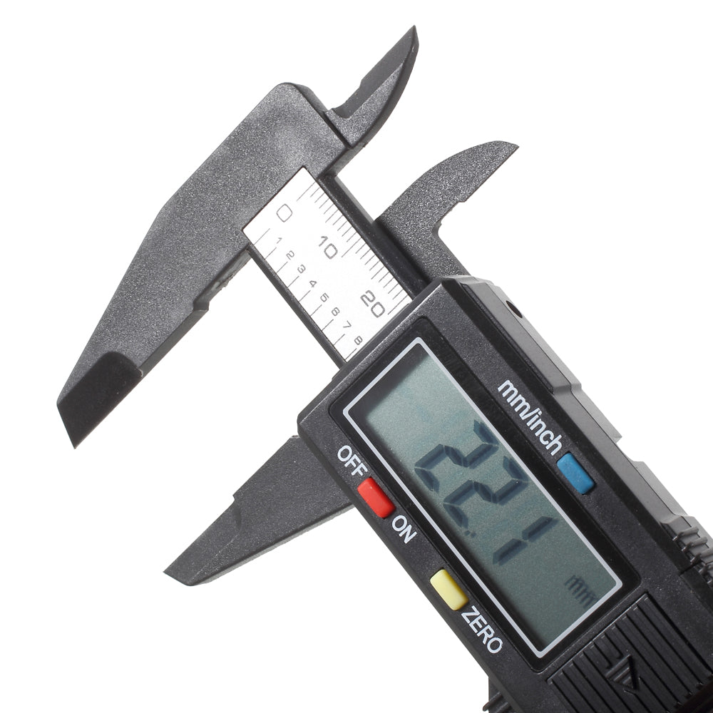 6-inch 150mm Carbon Fiber Composite Digital LCD Vernier Caliper Measurement Tool