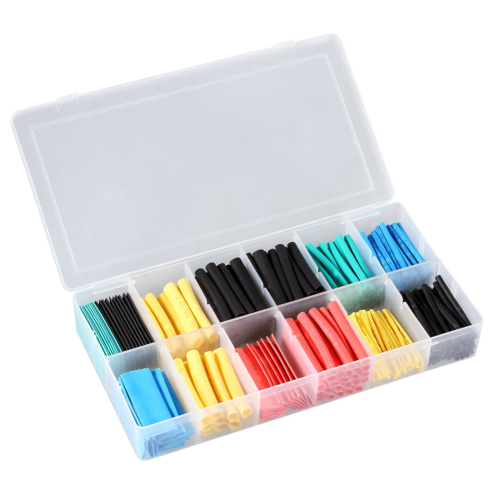 280PCS Environmental Heat Shrink Tubing Tubes Flame Retardant 8 Sizes