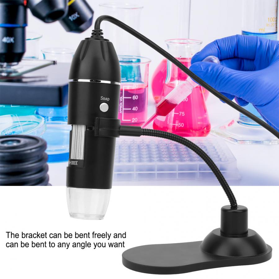 50X-1000X LED Digital USB Endoscope Camera Electronic Stereo Tweezers Microscope Magnifier