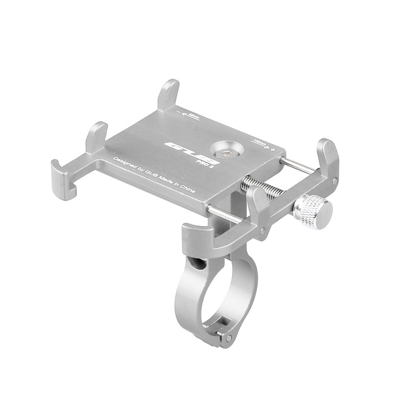 GUB PRO2 55~100mm Universal Bike Handlebar Holder Aluminum Alloy Mount Mobile Phone Holder - Silver
