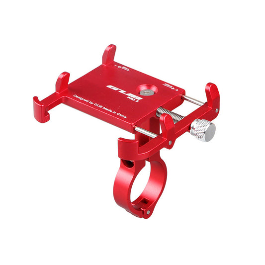GUB PRO2 Universal Bike Handlebar Mount Holder Aluminum Alloy Motorcycle Mobile Phone Holder - Red