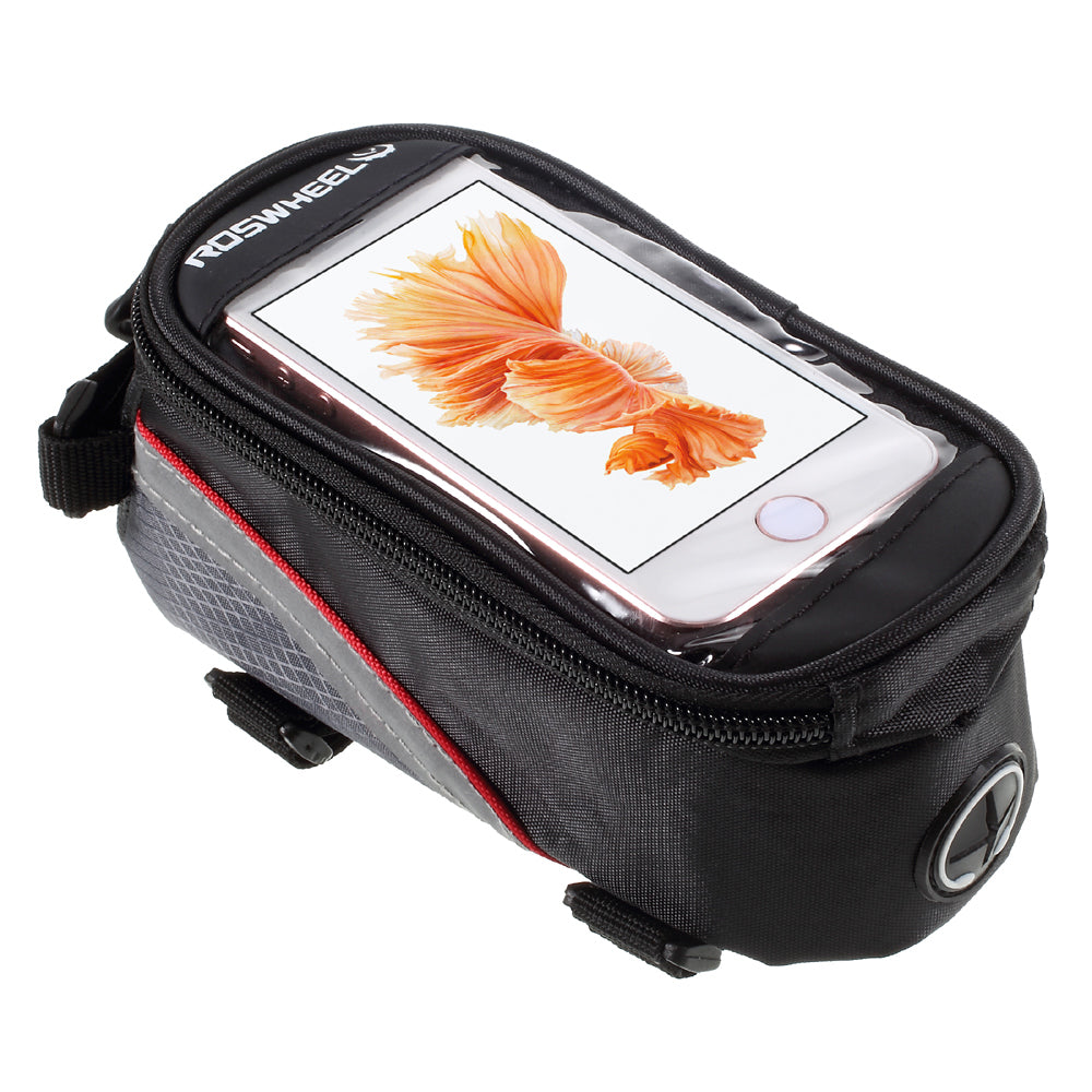 Uniqkart 4.2inch Bicycle Top Tube Bag for iPhone 5 5s SE (12496S) - Red