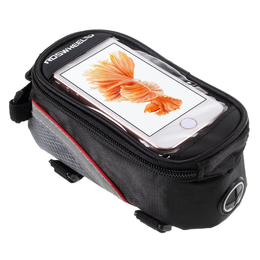 Uniqkart 4.2inch Bicycle Top Tube Bag for iPhone 5 5s SE (12496S) - Red