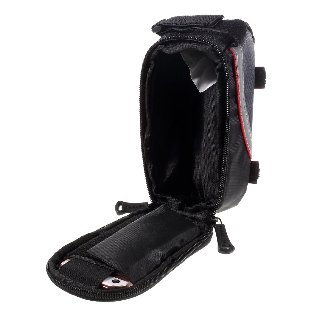 Uniqkart 4.2inch Bicycle Top Tube Bag for iPhone 5 5s SE (12496S) - Red
