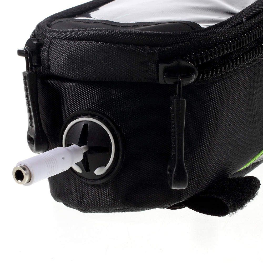 Uniqkart 4.2inch Bicycle Top Tube Bag for iPhone 5 5s SE (12496S) - Green