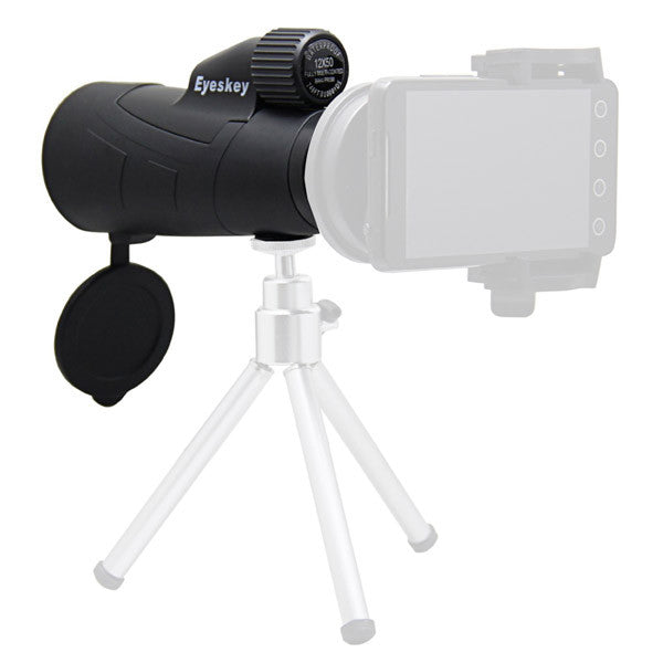 EYESKEY EK8572 15x50 Waterproof Monocular Side Hand Strap Night Vision Telescope Mobile Telescope