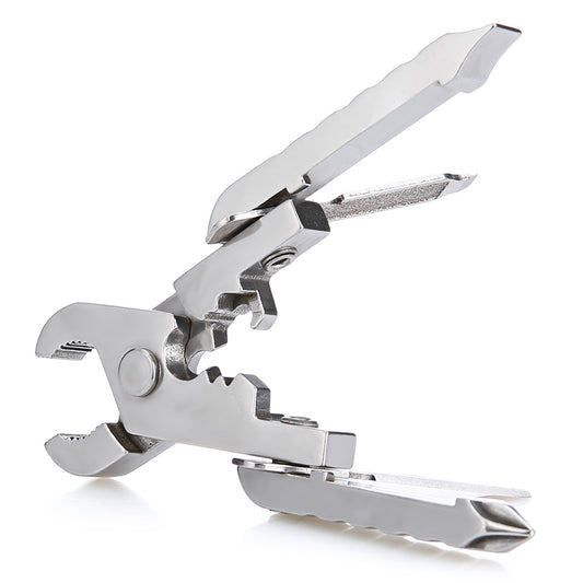 Stainless Steel Folding Multi-functional Pliers Knife / Screwdriver Multitools