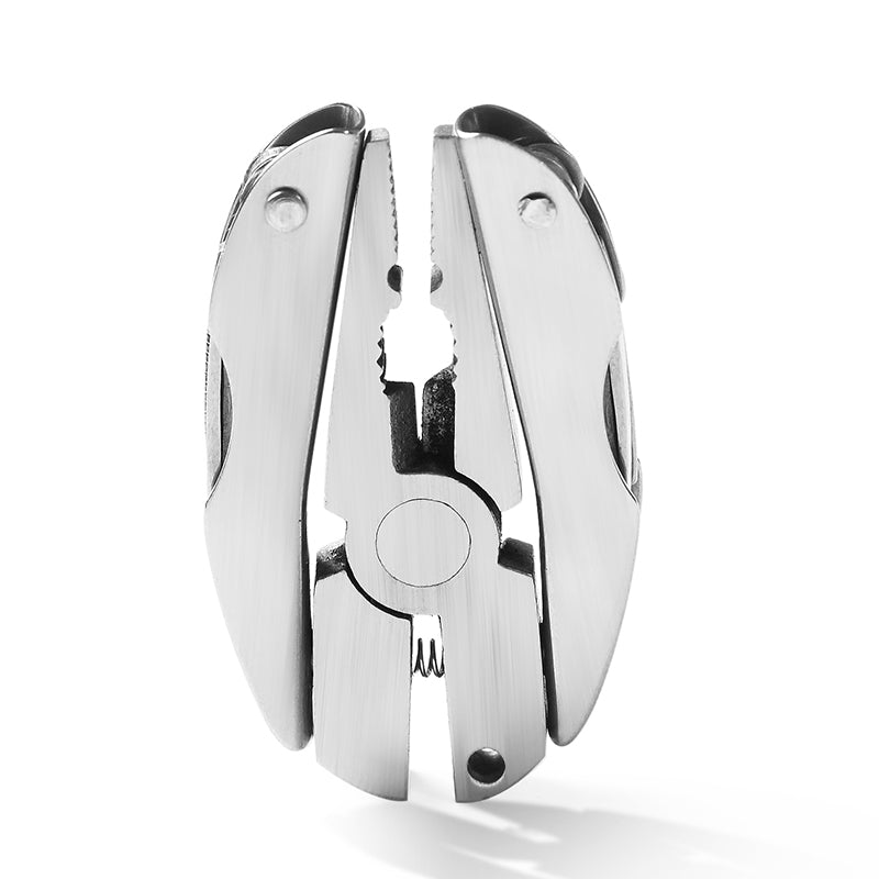 Aotu AT7570 Mini Multi-function Tortoise Pliers Stainless Steel Screwdriver Knife Rasp Tool