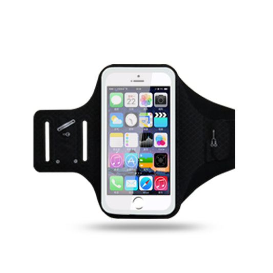 Universal 6.2 inch Smartphones Sports Chinlon Lycra Armband Case for Running Fitness and Cycling, Phone Compartment Size: 8 x 16.5cm - Black