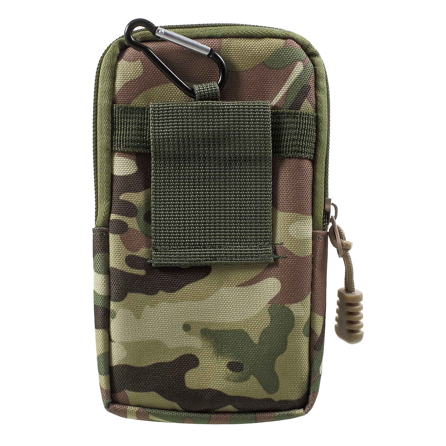 Waist Pack EDC Utility Gadget Bag with Cell Phone Holster Outdoor Tactical Pouch - Army Green Camouflage