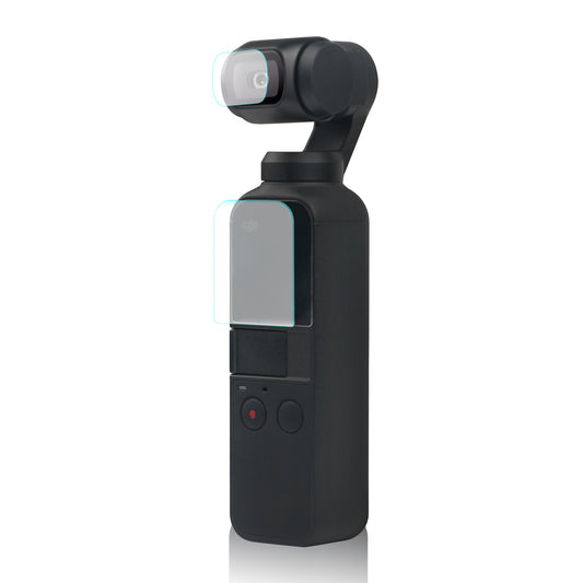 SHELNGKA Tempered Glass Screen Protector + Lens Protector for DJI Osmo Pocket