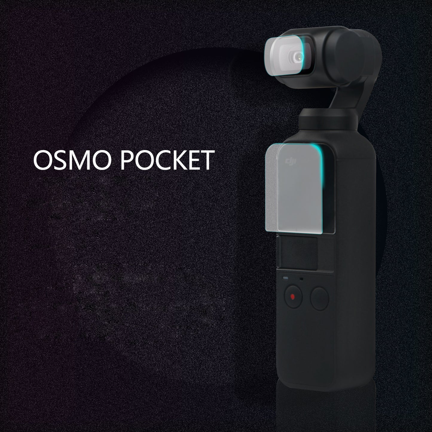 SHELNGKA Tempered Glass Screen Protector + Lens Protector for DJI Osmo Pocket