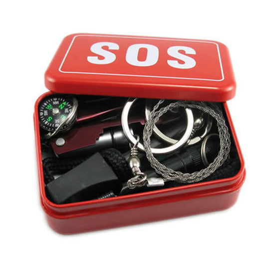 Multi-Functional Tool Sets Compass Whistle Knife for Camping, Hiking, Climbing