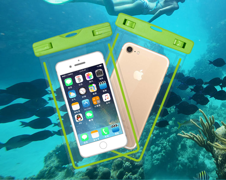 ETS-003 Noctilucent Waterproof Bag Strap Case for iPhone 7 Plus - Green
