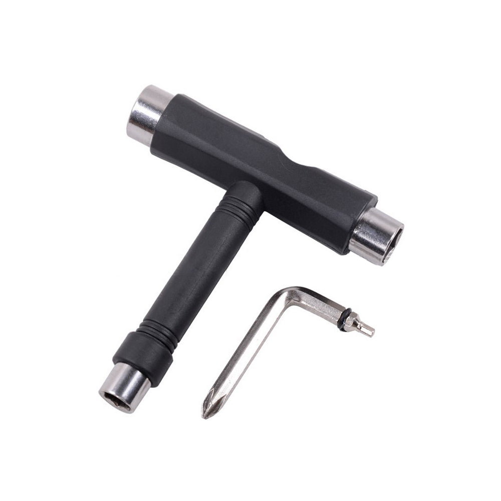 T-shape Wrench + Cross and Hexagon Screwdriver (Random Color) for Skateboard