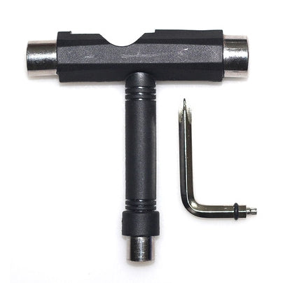 T-shape Wrench + Cross and Hexagon Screwdriver (Random Color) for Skateboard