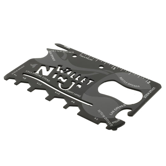 18-in-1 Multi-purpose Credit Card Size Pocket Camping Tool