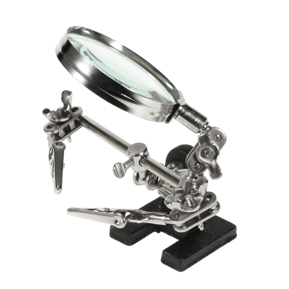5X Magnifier Stand with Three Handles for Welding Mobile Phone Repair Mold Production