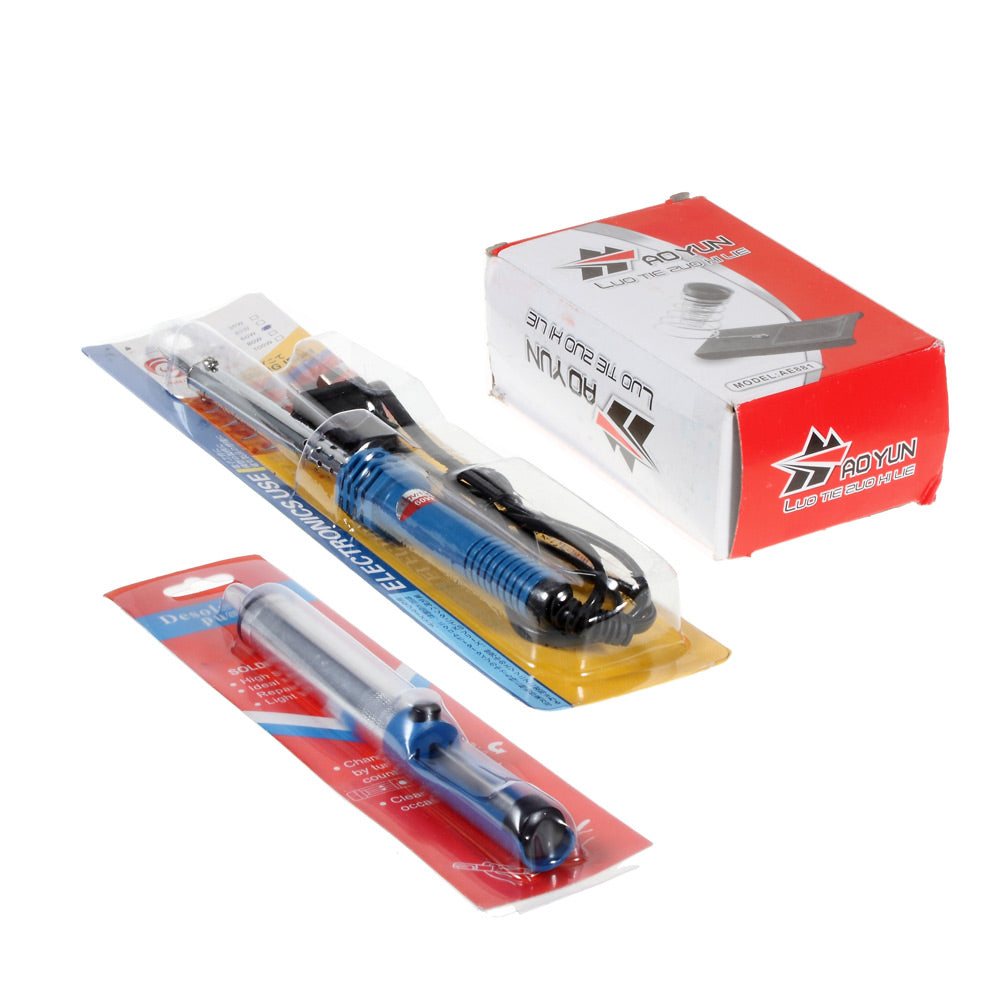 FZ-60 110V 30W Electric Soldering Iron Tool Set with Iron Stand Solder Sucker Rosin